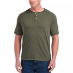 Essentials Men's Big & Tall Short-Sleeve Slub Henley T-Shirt fit by DXL