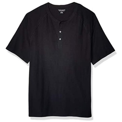  Essentials Men's Regular-Fit Short-Sleeve Slub Henley T-Shirt