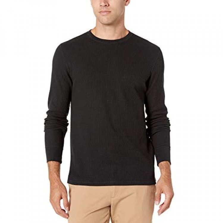 Essentials Men's Slim-fit Long-Sleeve Waffle Shirt