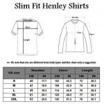 FTIMILD Men's Slim Fit Casual Front Placket Long/Short Sleeve Henley T-Shirts Cotton Shirts