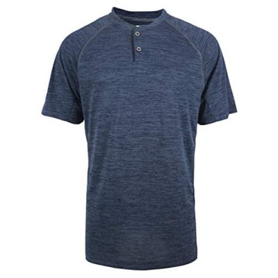 LeeHanTon Henley Shirts for Men Dry Fit Running Short Sleeve Polyester Sports Summer Tee