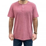 Liberty Imports Pack of Men's Henley Shirts Casual Triblend Basic Lightweight Short Sleeve T-Shirts