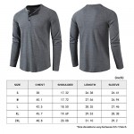 LOCALMODE Men's Casual Crew Neck Long Sleeve T Shirts of Waffle Henley