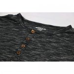 MASON & CO LA Men's Long Sleeve Henley Shirt Casual Fashion Button Crew Neck T-Shirt