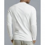 Men's 100% Cotton Casual Premium Long Sleeve 3-Button Henley Shirt