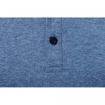 MUSE FATH Men’s Short Sleeve Henley Shirt Casual Button Placket T-Shirt