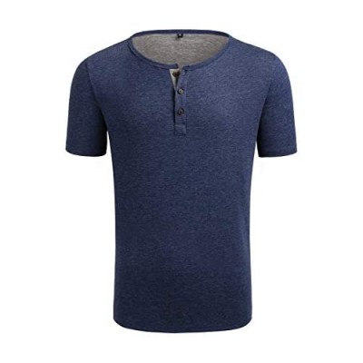 Oxnov Short Sleeve Henley Shirts for Men Athletic Henley Shirt Casual Soft Active Jerseys Tee
