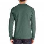 QualityS Mens Casual Front Placket Long Sleeve Henley T-Shirts Cotton Shirts