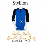 Styllion Mens Baseball Henley Shirts - Big and Tall - Heavy Weight - RHQS