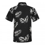 APTRO Men's 4 Way Stretch Hawaiian Shirt Tropical Beach Shirts