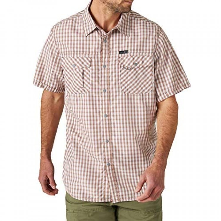 ATG by Wrangler Men's Short Sleeve Flap Pocket Hike Shirt