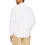Brand - 28 Palms Men's Relaxed-Fit Long-Sleeve 100% Linen Shirt