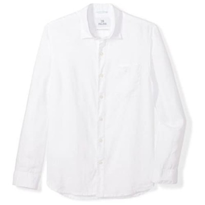  Brand - 28 Palms Men's Relaxed-Fit Long-Sleeve 100% Linen Shirt