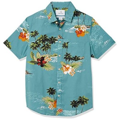  Brand - 28 Palms Men's Slim-fit Stretch Cotton Tropical Hawaiian Shirt