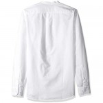 Brand - Goodthreads Men's Slim-Fit Long-Sleeve Band-Collar Oxford Shirt