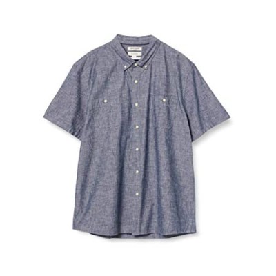  Brand - Goodthreads Men's Slim-Fit Short-Sleeve Chambray Shirt