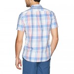 Brand - Goodthreads Men's Slim-Fit Short-Sleeve Plaid Poplin Shirt