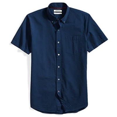  Brand - Goodthreads Men's Slim-Fit Short-Sleeve Seersucker Shirt