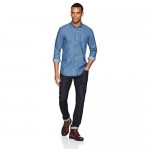 Brand - Goodthreads Men's Standard-Fit Long-Sleeve Denim Shirt