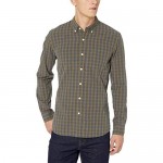 Brand - Goodthreads Men's Standard-Fit Long-Sleeve Plaid Poplin Shirt with Button-Down Collar