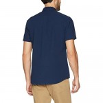 Brand - Goodthreads Men's Standard-Fit Short-Sleeve Seersucker Shirt