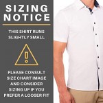 CC Performance Slim Fit Short Sleeve Button Down Shirts for Men | Wrinkle Resistant Casual Button Up Shirts for Men