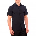 CC Performance Slim Fit Short Sleeve Button Down Shirts for Men | Wrinkle Resistant Casual Button Up Shirts for Men