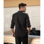 COOFANDY Men's Casual Cotton Long Sleeve Dress Shirt Plaid Collar Button Down Shirt