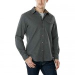 CQR Men's All Cotton Flannel Shirt Long Sleeve Casual Button Up Plaid Shirt Brushed Soft Outdoor Shirts