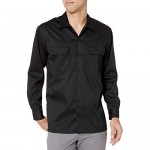 Essentials Men's Long-Sleeve Stain and Wrinkle-Resistant Work Shirt