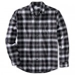 Essentials Men's Regular-fit Long-Sleeve Plaid Flannel Shirt