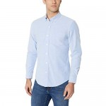 Essentials Men's Slim-fit Long-Sleeve Solid Pocket Oxford Shirt