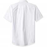 Essentials Men's Slim-Fit Short-Sleeve Pocket Oxford Shirt