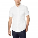 Essentials Men's Slim-Fit Short-Sleeve Pocket Oxford Shirt