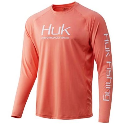 HUK Men's Pursuit Solid Long Sleeve Performance Fishing Shirt