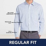 IZOD Men's Button Down Long Sleeve Stretch Performance Gingham Shirt