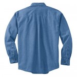 Joe's USA 6.5-Ounce Tall Long Sleeve Denim Shirts in Tall Sizes: LT-4XLT