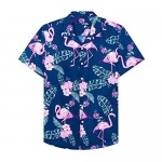 J.VER Men's Hawaiian Shirts Casual Button Down Short Sleeve Printed Shorts Summer Beach Tropical Hawaii Shirt Suits