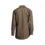 Lapco 850-LARGE-REG Mid-Weight Welder's Shirts 100% Cotton 8.5 oz Large Regular Khaki