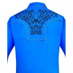 RANGER'S Men's Western Embroidered Long Sleeve Snap Shirt