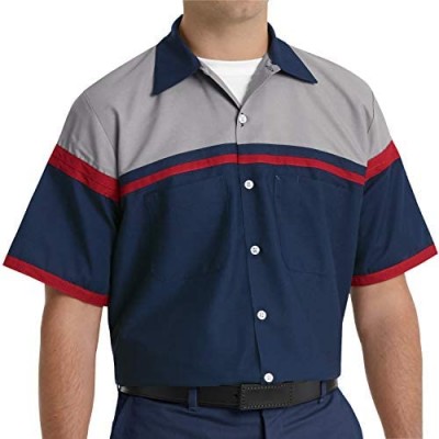 Red Kap Men's Performance Tech Short Sleeve Work Shirt