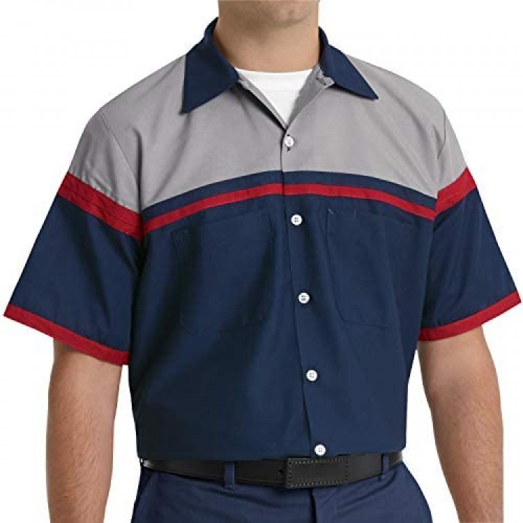 Red Kap Men's Performance Tech Short Sleeve Work Shirt