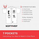 SCOTTeVEST Men's Beachcomber Travel Shirt | 7 Secure Pockets | Anti-Pickpocket