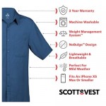 SCOTTeVEST Men's Beachcomber Travel Shirt | 7 Secure Pockets | Anti-Pickpocket