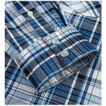 Western Shirts for Men with Snap Buttons Regular Fit Plaid Mens Long Sleeve Shirts Casual