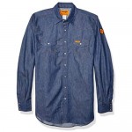 Wrangler Riggs Workwear Men's Fr Flame Resistant Western Long Sleeve Two Pocket Snap Shirt
