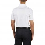 Arrow Men's Short Sleeve Dress Shirt Slim Fit Stretch Solid