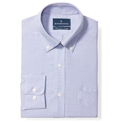  Brand - Buttoned Down Men's Classic Fit Button Collar Pattern Dress Shirt