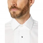 Brand - Buttoned Down Men's Slim Fit Bib-Front Tuxedo Shirt Supima Cotton Easy Care Spread-Collar