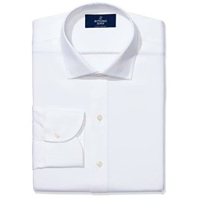  Brand - Buttoned Down Men's Slim Fit Spread Collar Pinpoint Dress Shirt